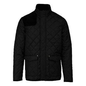 Kariban Mens Quilted Jacket / Black/Black